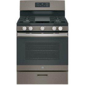 GE 30in Gas Range - Slate